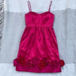 Vintage Phoebe Couture Pink Satin Dress